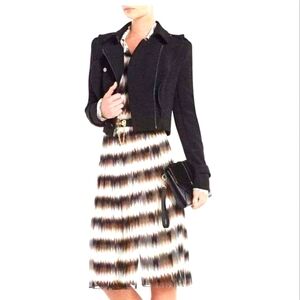 BCBGMaxAzria Black FAY Military Wool Jacket Size Small